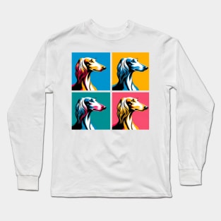 Saluki Pop Art - Dog Lovers Long Sleeve T-Shirt